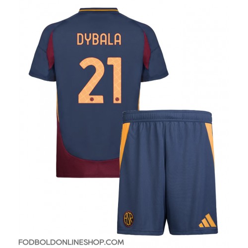 AS Roma Paulo Dybala #21 Tredje trøje Børn 2024-25 Kortærmet (+ Korte bukser)